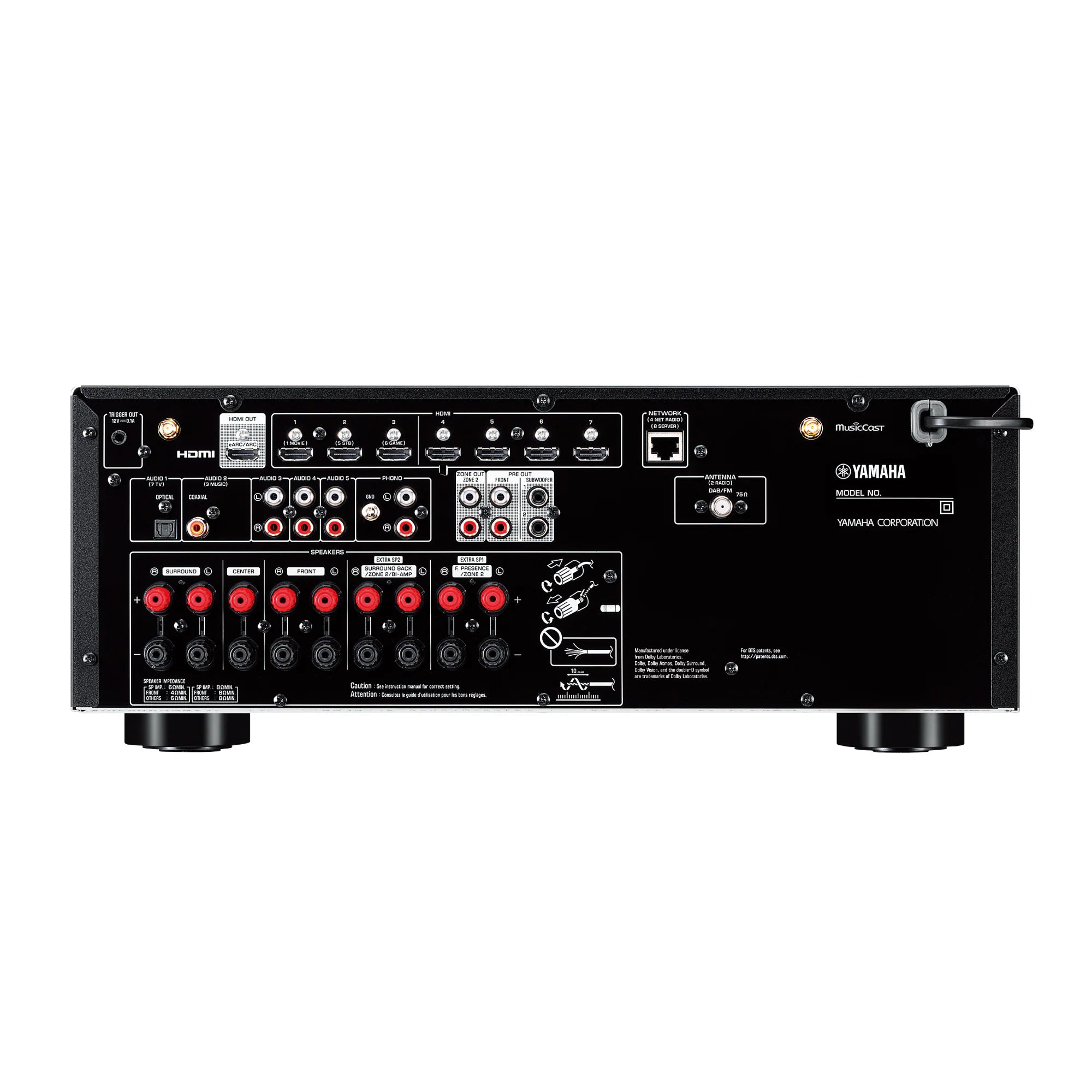 YAMAHA RX-V6A BLACK AV RECEIVER