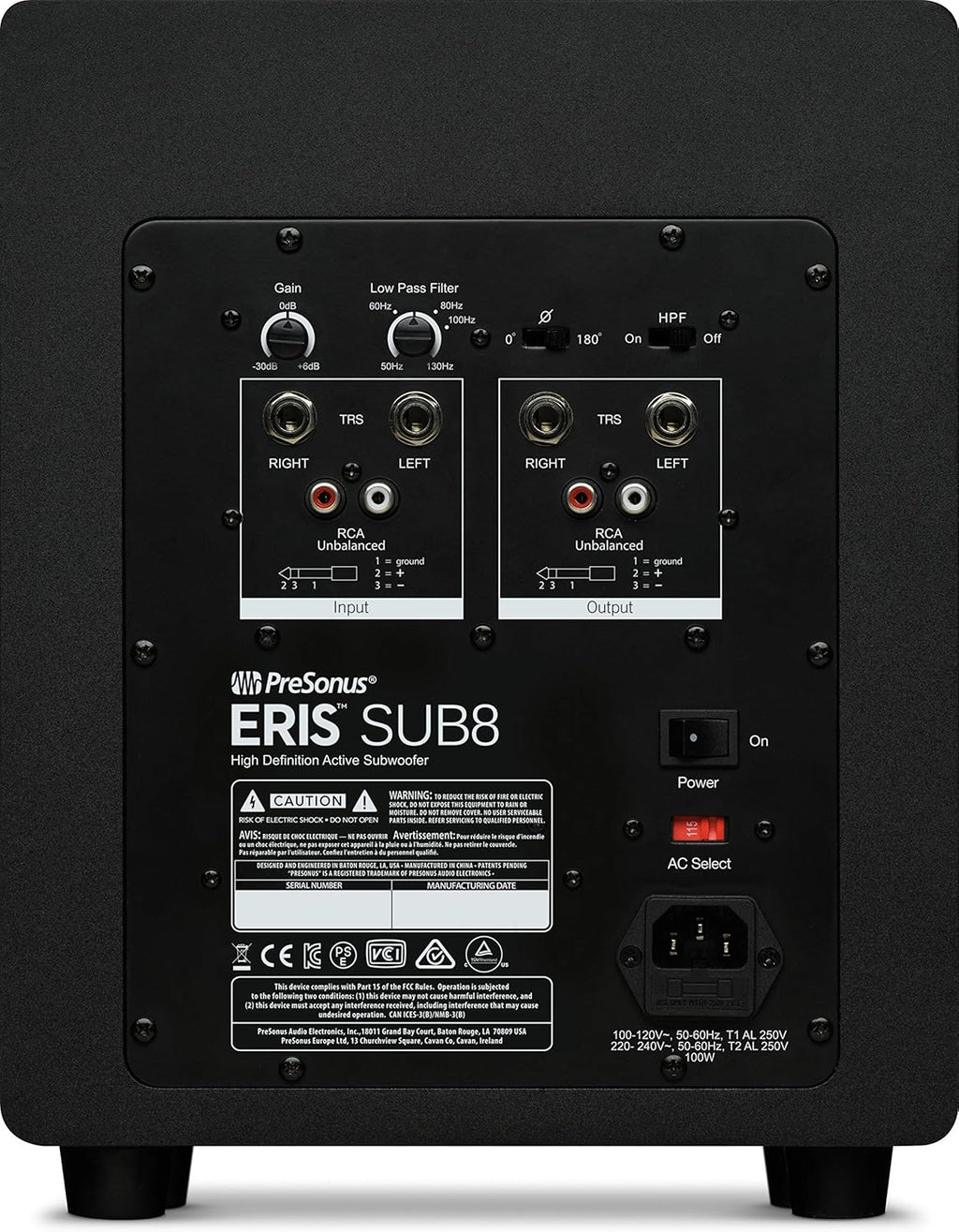Sub Woofer | Presonus | Eris-Sub8