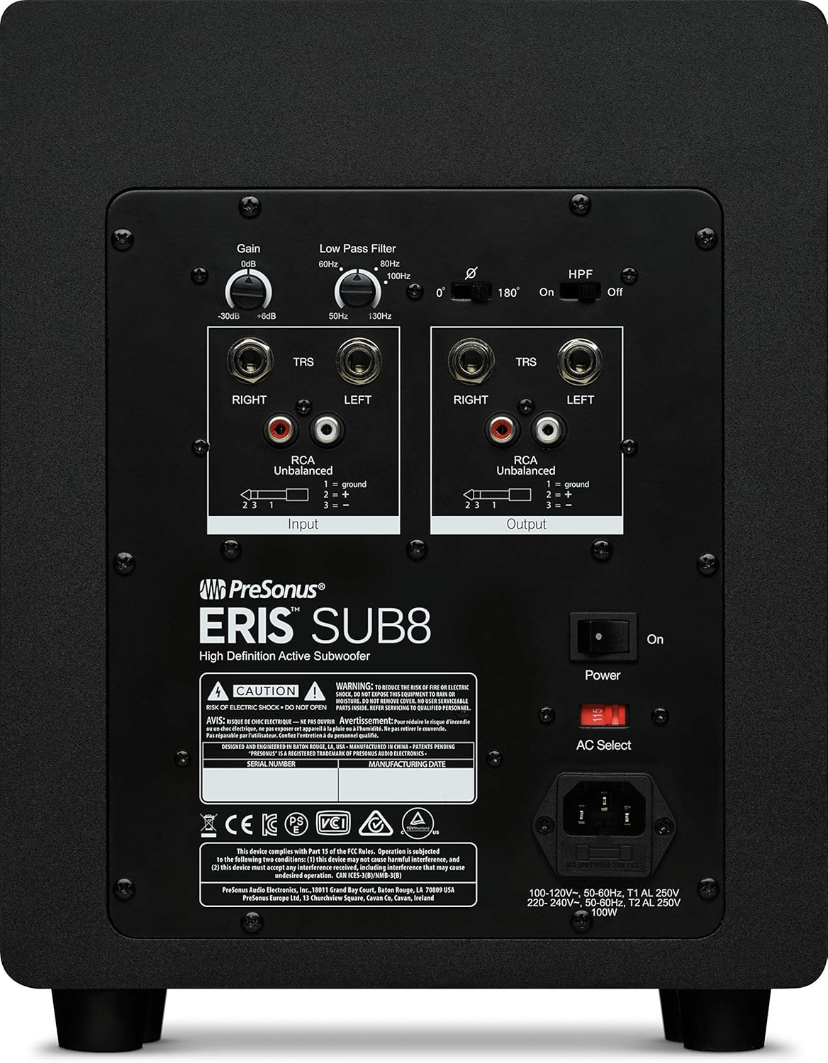 Sub Woofer | Presonus | Eris-Sub8