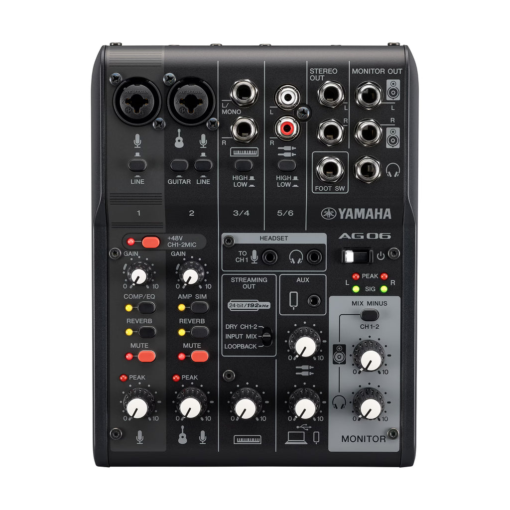 YAMAHA AG06MK2 B MIXING CONSOLE BLACK