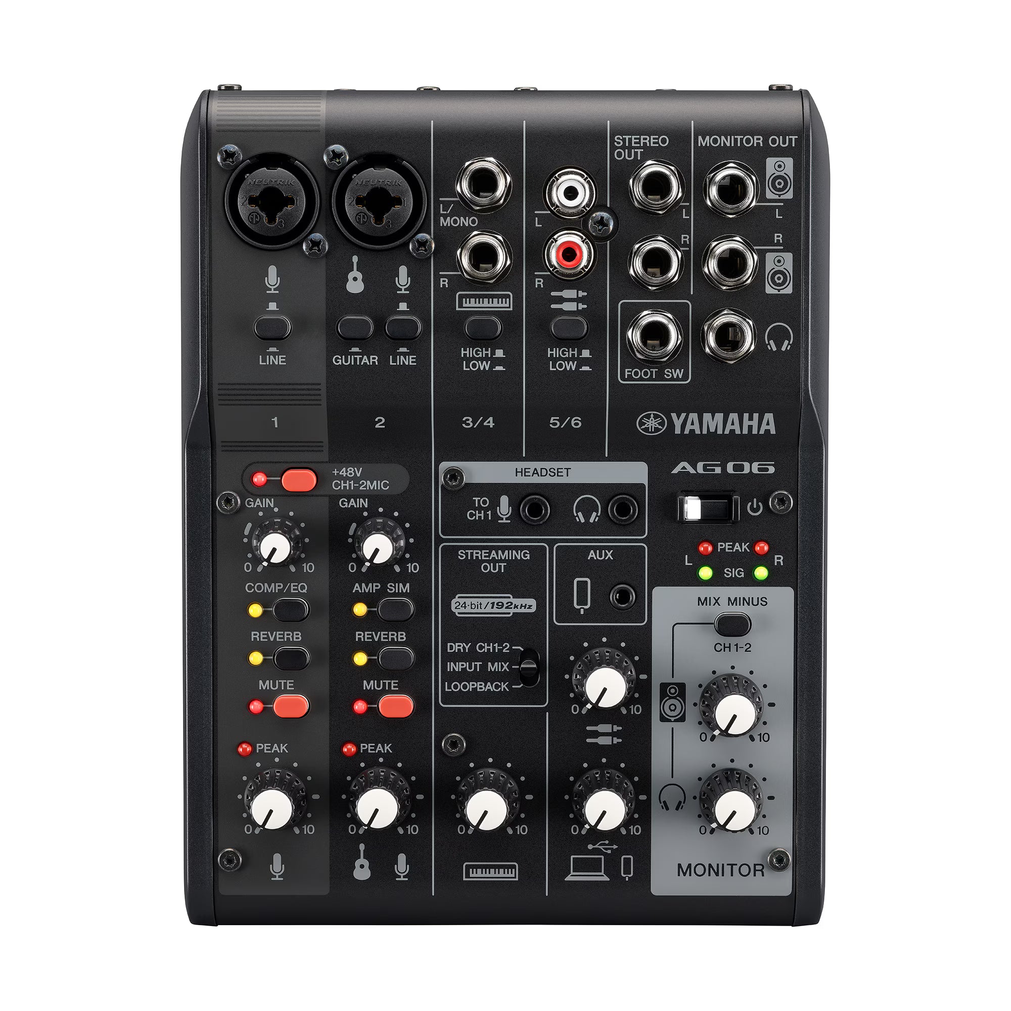 YAMAHA AG06MK2 B MIXING CONSOLE BLACK