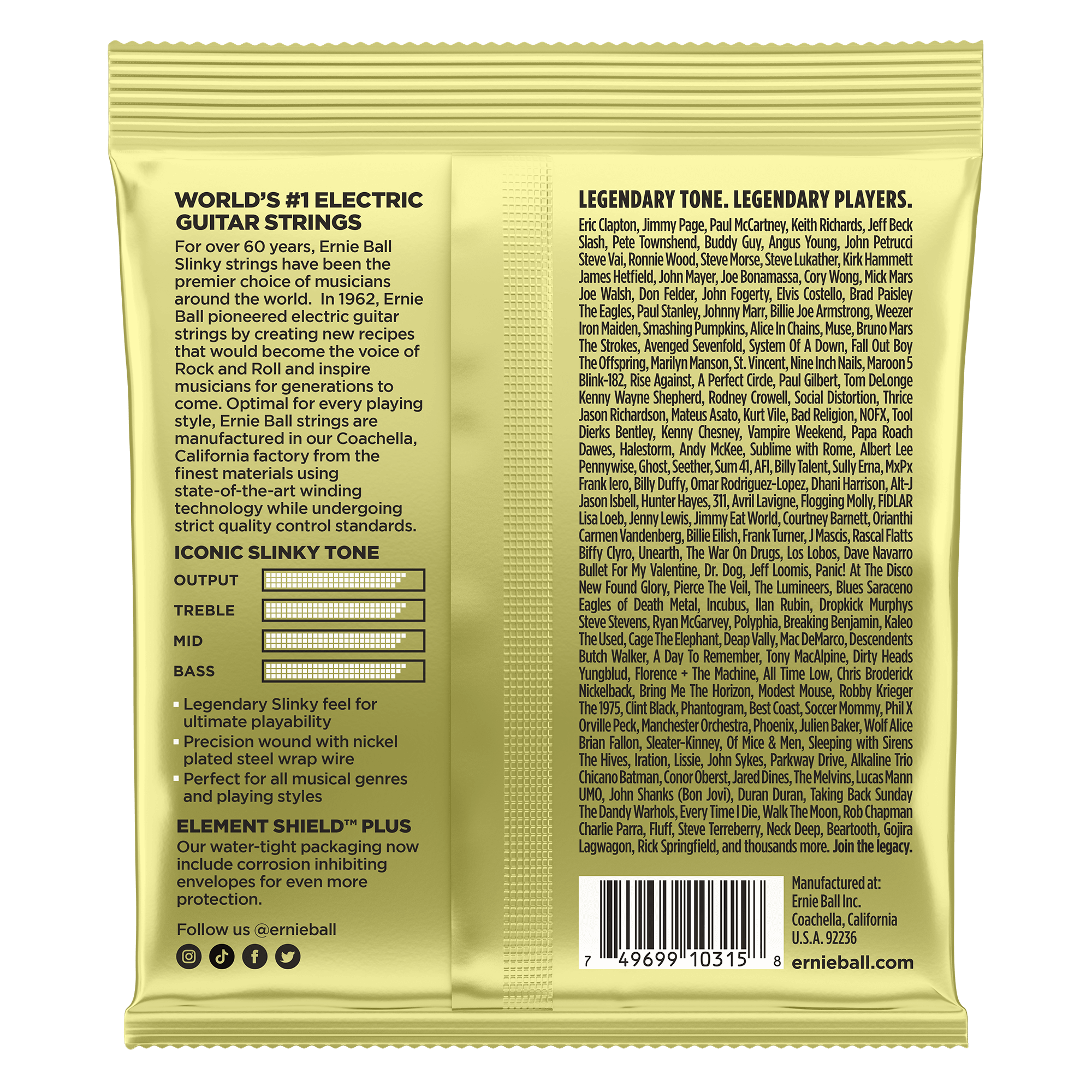 Electric Strings | Ernie Ball | 2214