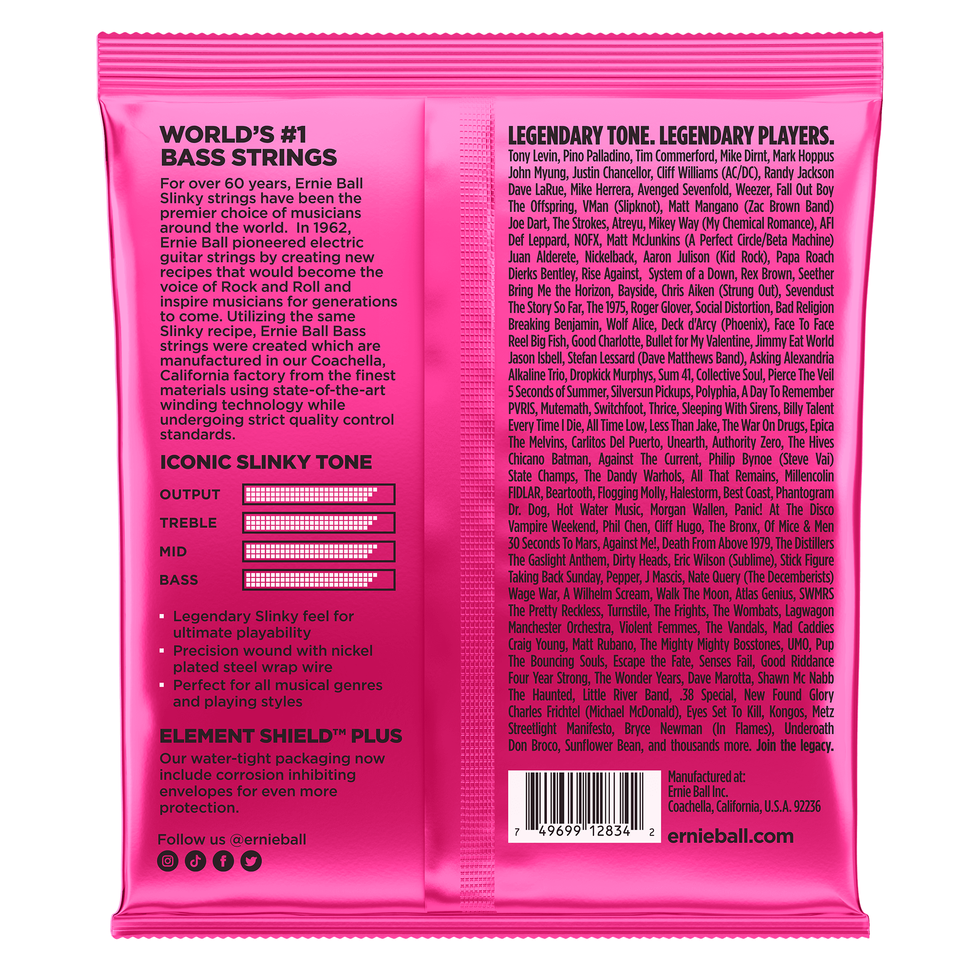 Bass Strings | Ernie Ball | 2834