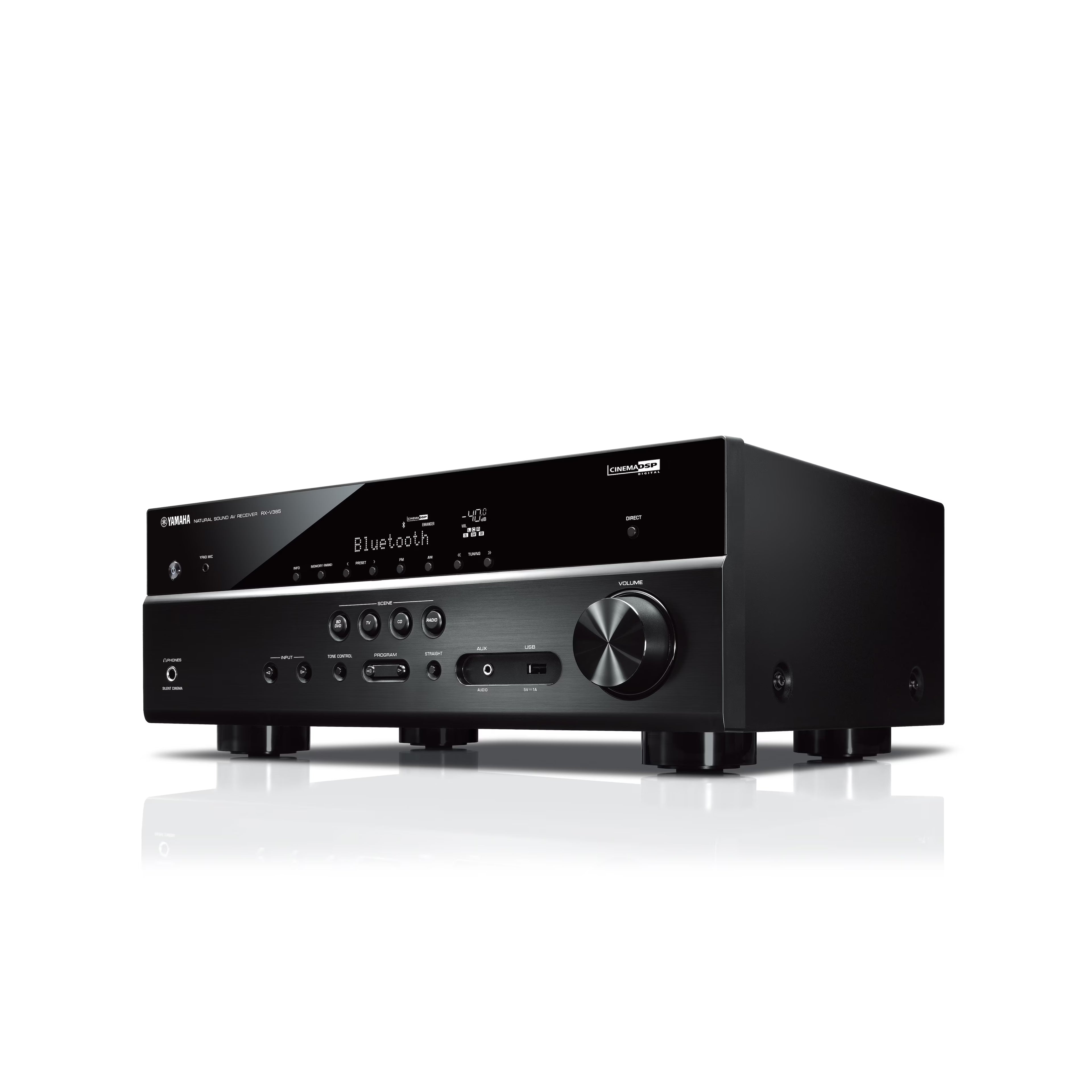 YAMAHA RX-V385 BLACK AV RECEIVER