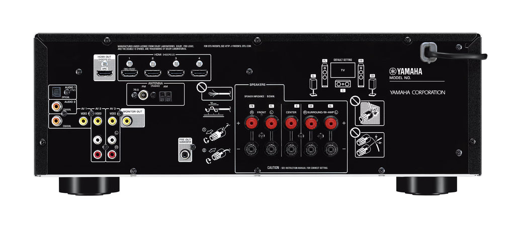 YAMAHA RX-V385 BLACK AV RECEIVER