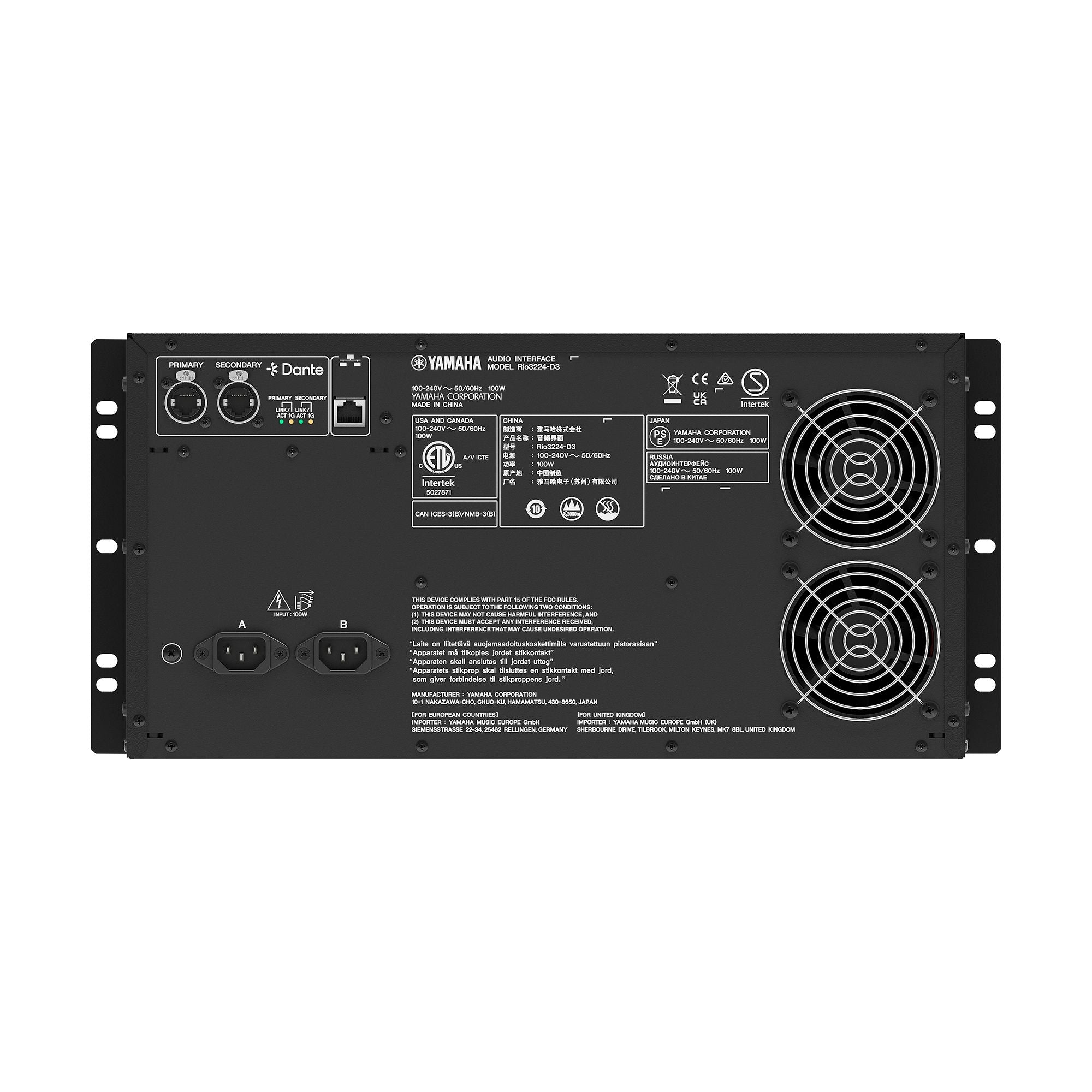 RIO3224-D3 YAMAHA AUDIO INTERFACE