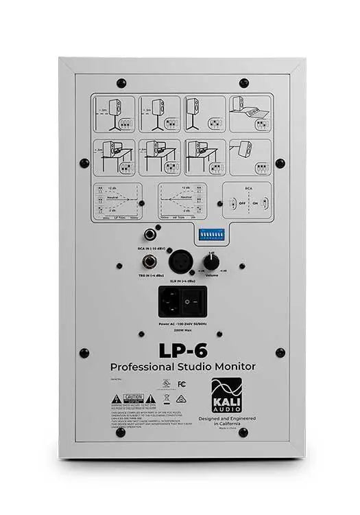 Kali Audio - LP-6W V2-EU (LP-6W V2 6.5" Powered Studio Monitor White Finish)"- (Pair)