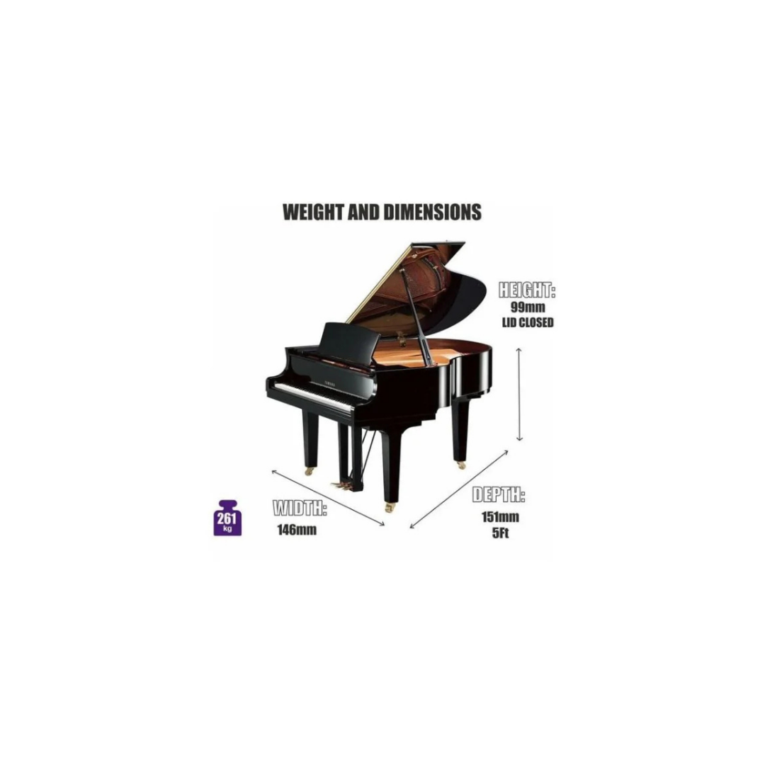 DGB1K ENST YAMAHA GRAND PIANO WITH BENCH